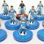 Subbuteo Andrew Table Soccer Iron Maiden Football Team on Classic Hasbro bases